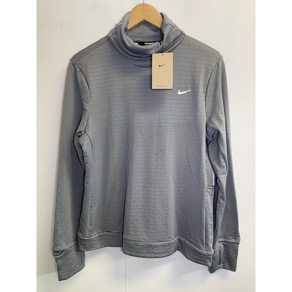 Nike Therma-FIT Women's Size L Smokey Grey Element Swift Turtleneck Running Top